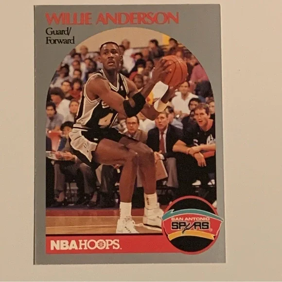 1990 NBA HOOPS San Antonio Spurs Willie Anderson #263